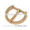 25.5 mm D buckle for bag curved pin buckle shiny gold plated durable iron prong zinc buckle