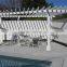 recycled backyard outside hollow composite wood decking wpc decking pvc pergola