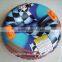 blue PVC inflatable towable tube with logo and printing