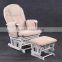 2016 TF05T Cream Cushion Recliner Glider Chair with Ottoman