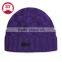 Knit checked pattern winter hat made in Jiaozhou
