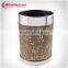 2015 Latest Version 10L Room Plastic Rubbish Bin In Rubbish Can With Stainless Steell Circle C-149