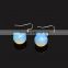 Eco-friendly Alloy Stone Earring Jewelry Ball Pendants Clear Opal Dangle Earrings