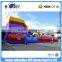Cheap Giant Inflatable Amusement Park With Double Lane Slide N Obstacles