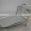 RH-WT04 Steel Plate Surface 1440*720*500 500kgs Heavy Duty Five Wheels Warehouse Hand Cart Unfolding Hand Trolley With Basket