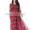 The summer dress code of the new D family of irregular Sacred Heart printed chiffon Italy classical romantic style
