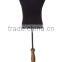 male bust dress form with wooden tripod base