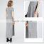 Women's Short Sleeve Cotton Material Long Wrap Dress