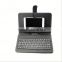 alibaba hot seller lower price universal pu leather mobile phone flip case cover with keyboard