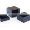 Black Acrylic Cube Riser Set of 3, Hollow Bottoms - Gloss(CR-B-0188)