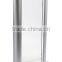 Acrylic Podium for Floor with Clear Surface & Silver Aluminum Sides