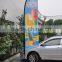 High quality fiber glass pole used car shop advertising flag banner