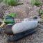 Green-head plastic duck hunting decoys