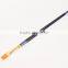 6Pcs High Elastic Nylon Flat Hair Long Pole Gold Plated Brass Copper Tube With Wood Handle Oil Paintbrush Hook Line Pen Art Se