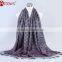 100% Cotton Jacquard Fancy Quality Women Ethnic Shawl Scarf Muslim Preyer Hijab Dress Wraps