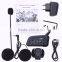 SZwinzon V6 1200M 6 Riders Motorcycle BT Interphone Bluetooth Helmets Headset Intercoms