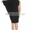 DRAPE SLEEVE MATERNITY DRESS IN BLACK maternity clothes,one shoulder maternity clothing, preganet dress