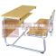 AP Good quality two people desks school desk with attached chair