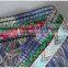 6.3cm polyester fringe tassel, Woolen fringe trimming with Jacquard, decorative Jacquard tape for garment