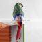 Garden Decoration Metal Art Animals Decorative Animal Figurines Plush Bird Parrot Craft