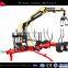 USA Hot Selling 3 Ton Log Trailier with Crane for ATV