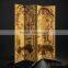 Traditional Chinese Furniture Hand Painting Four Panel Folding Screen, Retro Art Painting Decorative Wooden Floor Screen