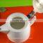 wholesale Custom logo large white ceramic water teapot warmer