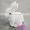 H080616 factory make green grass rabbit small plastic rabbits decorative easter rabbits