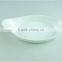 stocklot cheap Handle ceramic white ceramic oval bakeware