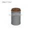 Custom Ceramic Candle Jars With Cement Graven With Soy Wax Personalized Scented candle jar