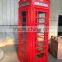 London Classical Public Steel Telephone Booth / Cast Iron Telephone Booth