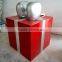 Big fiberglass gift-box for outdoor decoration