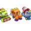 Push and Go Friction Powered Car Toys for Boys - Street Sweeper Truck, Cement Mixer Truck, Harvester Toy Truck