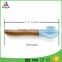 Chinese manufacturers FDA food grade heat resistant safe Eco-friendly baby silicone spoon with wooden