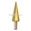 3Pcs/lot HSS Steel Large Step Cone Titanium Coated Metal Drill Bit Cut Tool Set Hole Cutter 4-12/20/32mm Wholesale