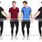 clothing manufacturer nylon spandex fitness knitted compression custom wholesale comfort colors plain t-shirts