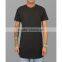 High quality custom long hem t-shirt