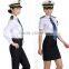 customize high quality elegant perfect fit skirt suits and pants suits uniforms for airline stewardess