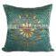 Green Pillow Mandala Pillows Green Gold Pillow Beaded Green Pillow Green Gold Pillow