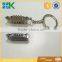 Fashion creative mirror polishing Titanic model keychain with logo