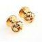 Gold-plated Black Jewelry Studs