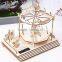 wooden children DIY puzzle toy handmade building block model educational diy solar puzzle toy for kids