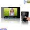 High sensitivity touch key 2.4Ghz 7 inch tempering glass color wireless video doorbell