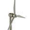 Die cast Zinc alloy Mini Metal Wind turbine with Nickel Plating