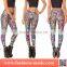 Women Colorful Pentagram Spandex Leggings Fabric
