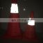 high quality rubber traffic cone road safety cone with reflective tape used on the crossing of road ways
