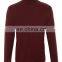 CHEFON Burgundy roll neck jersey top CTT0019