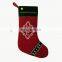 LED light christmas stocking plush christmas stocking socks