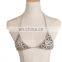 Vintage Bikini Chainmail Top Harness Triangle Bra Body Chain Jewelry Necklace