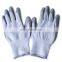 en 388 level 5 PU cotton cut resistant work industrial safety gloves